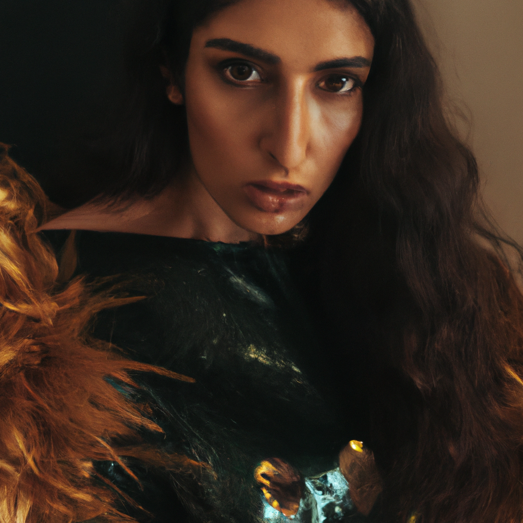 Estilo editorial — retrato de moda con luz dura y composición minimalista 1