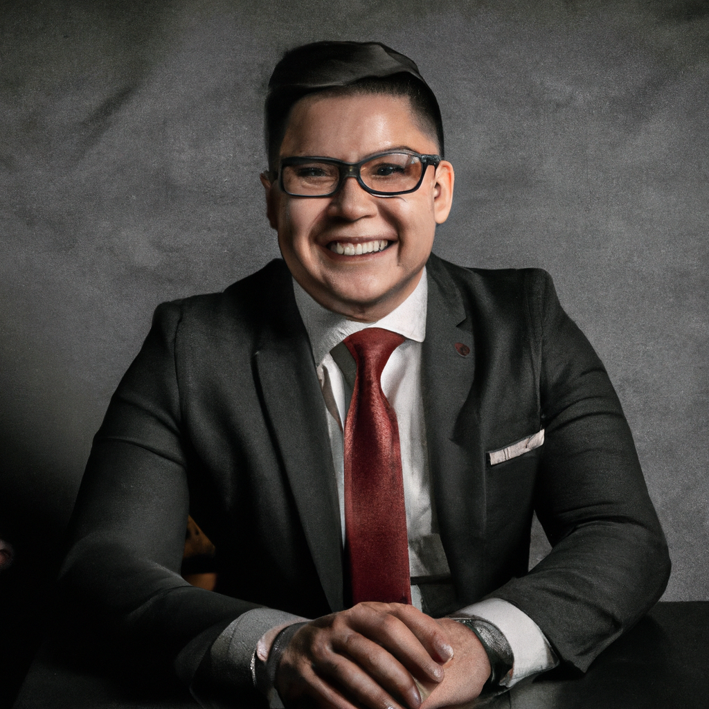 Retrato corporativo con fondo neutro e iluminación suave, edición profesional y detalle nítido